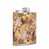 Tropisch flessenpatroon met tijger heupfles (Rechts)