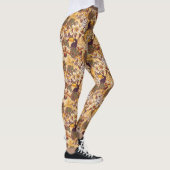 Tropisch flessenpatroon met tijger leggings (Rechts)