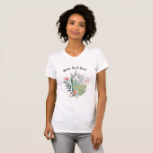 tropisch floraal gepersonaliseerd t-shirt (Voorkant volledig)