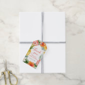 Tropisch floraal Luau-Baby shower Cadeaulabel (Met Touw)