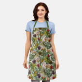 Tropisch Floral Pattern Schort (Gedragen)