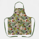 Tropisch Floral Pattern Schort (Voorkant)