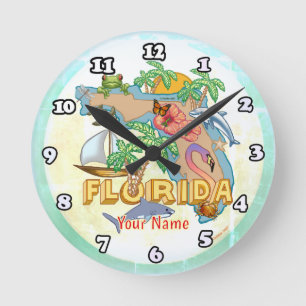 Tropisch Florida Ronde Klok