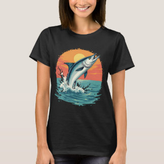 Tropisch Florida Tarpon Zonsondergang Avontuur Car T-shirt