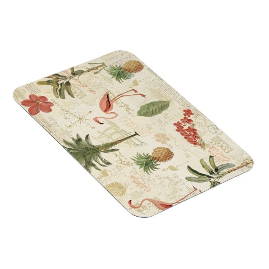 Tropisch Floridian Pattern Magneet (Rechterzijde)