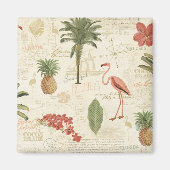 Tropisch Floridian Pattern Magneet