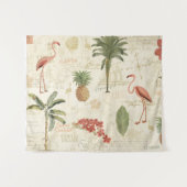 Tropisch Floridian Pattern Wandkleed (Voorkant (horizontaal))