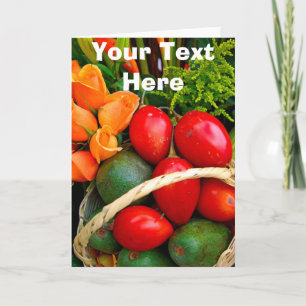 tropisch fruit kaart