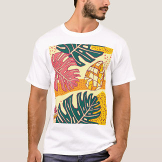 Tropisch fruit: Levendig patroonontwerp T-shirt