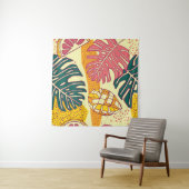 Tropisch fruit: Levendig patroonontwerp Wandkleed (In Situ (horizontaal))