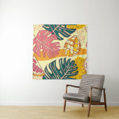 Tropisch fruit: Levendig patroonontwerp Wandkleed (In situ)