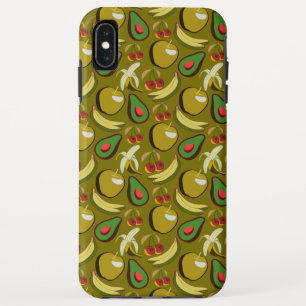 Tropisch fruit naadloos patroon geel iPhone XS max hoesje