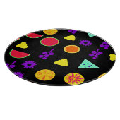 Tropisch fruit neon paradijs patroon snijplank (Hoek)