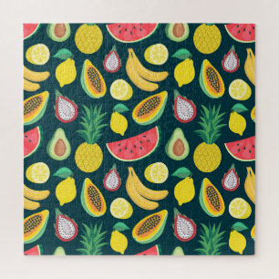 Tropisch fruit Patroon Bliss Legpuzzel