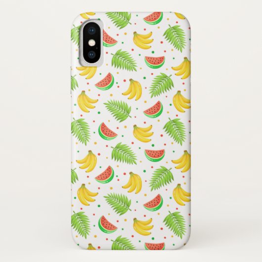 Tropisch Fruit Polkadot Patroon Case-Mate iPhone Case (Achterkant)