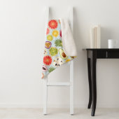Tropisch Fruit Sherpa Blanket Sherpa Deken (In situ)