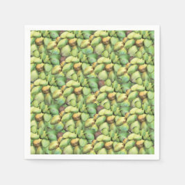 Tropisch fruitpatroon kokokosnoot servet