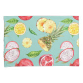 Tropisch fruitpatroon kussensloop (Voorkant-Rechts)