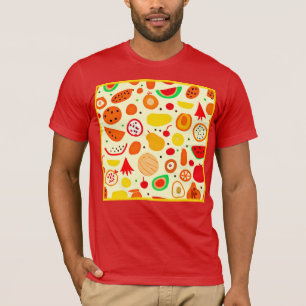 Tropisch Fruitpatroon T-shirt
