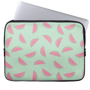 Tropisch fruitschilderingspatroon laptop sleeve