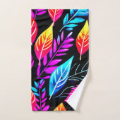 Tropisch gebladerte: bladkunst bad handdoek (Handdoek)
