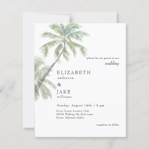 Tropisch gebladerte Budget Palm Tree II bruiloft