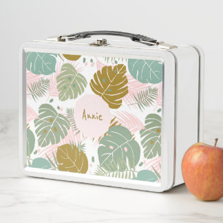 Tropisch gebladerte - Monstera en palmblad patroon