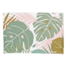 Tropisch gebladerte - Monstera en palmblad patroon