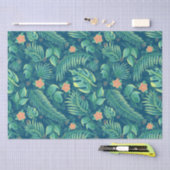 Tropisch gebladerte patroon weefsel papier (Craft)