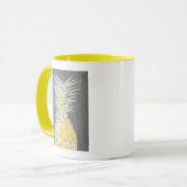 Tropisch gele Pinneapple Mok (Voorkant links)