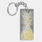 Tropisch gele Pinneapple Sleutelhanger (Voorkant Links)
