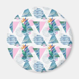 Tropisch geometrisch patroon magneet