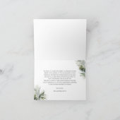 Tropisch gevouwen bedankkaart – Botanisch ontwerp (Binnen)