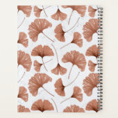Tropisch Gingko Foliage Terracotta Wedding Planner (Achterkant)