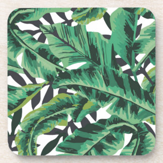 Tropisch glam Banana Leaf Pattern Bier Onderzetter