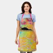 Tropisch glam schort (Gedragen)