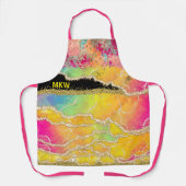 Tropisch glam schort (Voorkant)