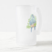 Tropisch Glass stein Matglas Bierpul (Voorkant rechts)