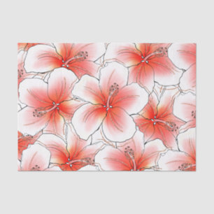 Tropisch Glitter Hibiscus Hawaiian Tissuepapier