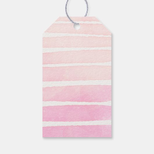 Tropisch Gold Aloha Baby shower Hartelijk dank Lab Cadeaulabel (Achterkant)