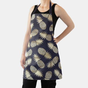 Tropisch Golden Pineapple Girly Chic Pattern Schort