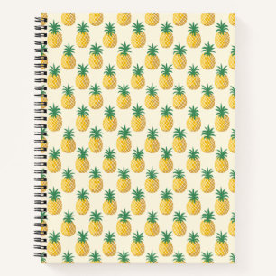 Tropisch Goud Ananas Gele Tint Notitieboek