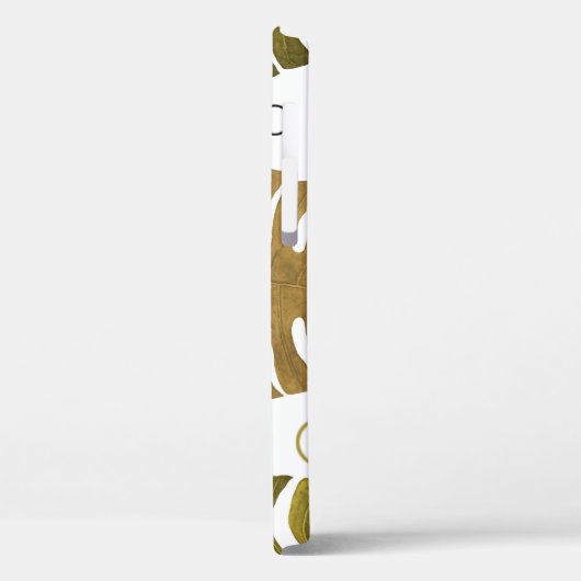 Tropisch goud: Monstera Leaf Waterverf Case-Mate iPhone Case (Achterkant / Links)