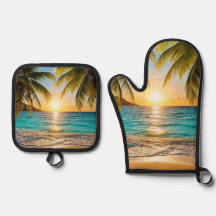 Tropisch Gouden Uur | Zonsondergang Palm Beach Keu