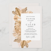 Tropisch goudkleurig grasbruin kaart (Voorkant / Achterkant)