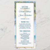 Tropisch goudpalm Beach Photo Weddenschap Programma (Voorkant)