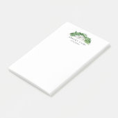 Tropisch groen blad post-it® notes (Schuin)
