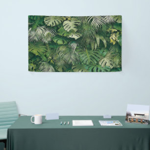 Tropisch groen blad thema fotografie achtergronden spandoek