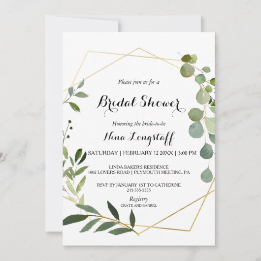 Tropisch groen blad Vrijgezellenfeest Kaart (Voorkant)