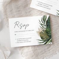 Tropisch groen botanische zomer boho bruiloft